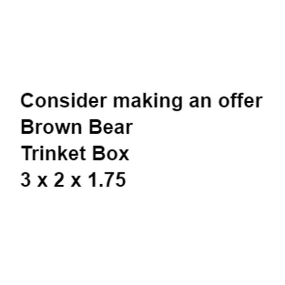 Brown Bear Easter Basket Trinket Ring Box Kitchy Collector Grandma Gift - Picture 2 of 12